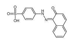 4-[(2-hydroxy-1-naphthyl)azo]benzenesulphonic acid结构式
