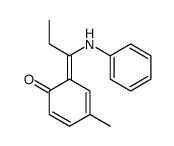 6-(1-anilinopropylidene)-4-methylcyclohexa-2,4-dien-1-one结构式
