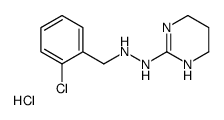 1-[(2-chlorophenyl)methyl]-2-(1,4,5,6-tetrahydropyrimidin-2-yl)hydrazine,hydrochloride Structure