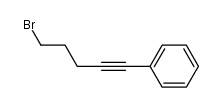 (5-bromopent-1-yn-1-yl)benzene Structure