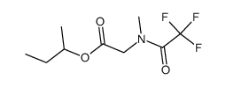 N-Methyl-N-(trifluoroacetyl)glycine 1-methylpropyl ester Structure