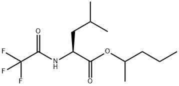 N-(Trifluoroacetyl)-L-leucine 1-methylbutyl ester structure