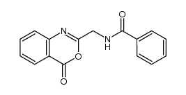 2-(benzoylamino-methyl)-benzo[d][1,3]oxazin-4-one Structure