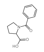 N-苯甲酰基-l-脯氨酸结构式