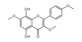 5,8-Dihydroxy-3,4',7-trimethoxyflavone Structure
