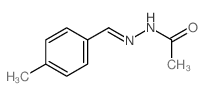 N-[(4-methylphenyl)methylideneamino]acetamide Structure