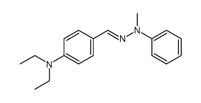 p-diethylaminobenzaldehyde-N-phenyl-N-methylhydrazone Structure