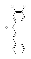 1-(3,4-dichlorophenyl)-3-phenyl-prop-2-en-1-one结构式