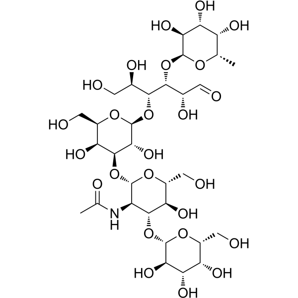 乳糖N-岩藻多糖V结构式