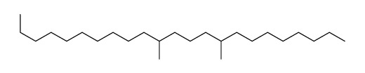 9,13-dimethyltricosane Structure