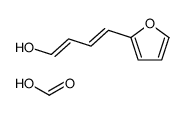 formic acid,4-(furan-2-yl)buta-1,3-dien-1-ol Structure