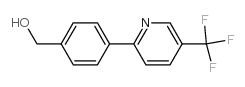 {4-[5-(三氟甲基)吡啶-2-基]苯基}甲醇结构式