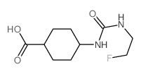4-(2-fluoroethylcarbamoylamino)cyclohexane-1-carboxylic acid结构式
