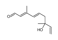 7-hydroxy-3,7-dimethylnona-2,4,8-trienal Structure