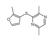 2,5-dimethyl-3-(2-methylfuran-3-yl)sulfanylpyrazine Structure