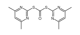 S,S-Bis[4,6-dimethyl-2-pyrimidinyl] dithiocarbonate结构式