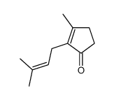 2-Cyclopenten-1-one, 3-methyl-2-(3-methyl-2-butenyl)-结构式