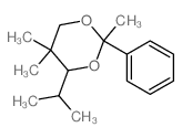 2,5,5-trimethyl-2-phenyl-4-propan-2-yl-1,3-dioxane结构式