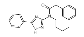 N-butyl-2-phenyl-N-(5-phenyl-1H-1,2,4-triazol-3-yl)acetamide Structure