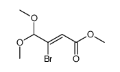 methyl 3-bromo-4,4-dimethoxybut-2-enoate Structure