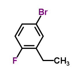 4-溴-2-乙基-1-氟苯(9ci)结构式