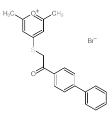 2-[(2,6-dimethyl-2H-pyran-4-yl)sulfanyl]-1-(4-phenylphenyl)ethanone结构式