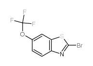 2-溴-6-(三氟甲氧基)苯并噻唑结构式