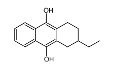 2-Ethyl-1,2,3,4-tetrahydro-anthracene-9,10-diol结构式