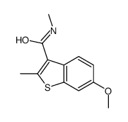 6-methoxy-N,2-dimethyl-1-benzothiophene-3-carboxamide Structure