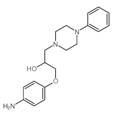 1-Piperazineethanol, a-[(4-aminophenoxy)methyl]-4-phenyl- Structure