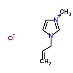 1-烯丙基-3-甲基氯化咪唑结构式