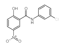 Benzamide,N-(3-chlorophenyl)-2-hydroxy-5-nitro-结构式