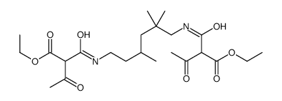 diethyl 2,2'-[(2,2,4-trimethylhexane-1,6-diyl)bis(iminocarbonyl)]diacetoacetate Structure