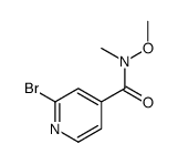 2-Bromo-N-methoxy-N-methylisonicotinamide Structure