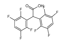 Bis-(2,3,5,6-tetrafluoro-phenyl)-acetic acid Structure