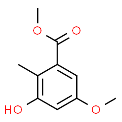 3-羟基-5-甲氧基-2-甲基苯甲酸甲酯结构式