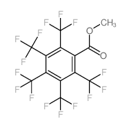 Benzoic acid,2,3,4,5,6-pentakis(trifluoromethyl)-, methyl ester structure