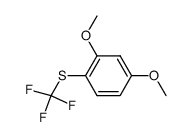 2,4-dimethoxy-1-[(trifluoromethyl)sulfanyl]benzene Structure
