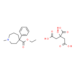 ethyl hexahydro-1-methyl-4-phenyl-1H-azepine-4-carboxylate, compound with citric acid (1:1) Structure