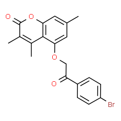 5-[2-(4-bromophenyl)-2-oxoethoxy]-3,4,7-trimethylchromen-2-one结构式