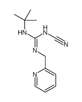 1-tert-Butyl-2-cyano-3-(2-pyridylmethyl)guanidine Structure