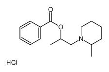 1-(2-methylpiperidin-1-ium-1-yl)propan-2-yl benzoate,chloride Structure
