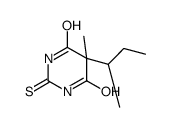 5-butan-2-yl-5-methyl-2-sulfanylidene-1,3-diazinane-4,6-dione结构式