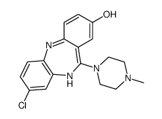 3-chloro-6-(4-methylpiperazin-1-yl)-5H-benzo[b][1,4]benzodiazepin-8-ol Structure
