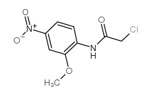 2-氯-N-(2-甲氧基-4-硝基苯基)乙酰胺结构式
