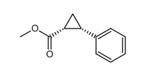 cis-2-phenylcyclopropanecarboxylic acid methyl ester Structure