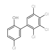 2,3,4,5,5-五氯-2-羟基联苯结构式