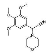 α-(3,4,5-trimethoxyphenyl)-α-morpholinoacetonitrile Structure