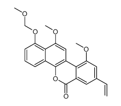 10,12-dimethoxy-1-(methoxymethoxy)-8-vinyl-6H-dibenzo[c,h]chromen-6-one结构式