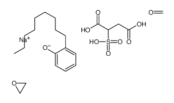 (甲醛、壬基酚、环氧乙烷的聚合物)氢化磺基丁二酸酯单钠盐结构式